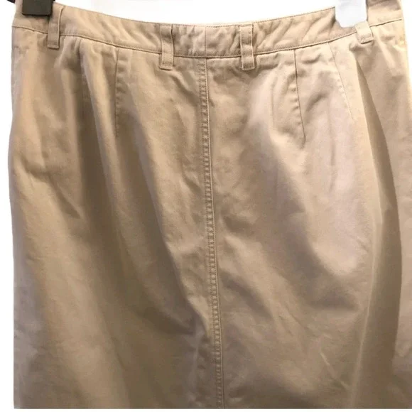 🛍️ 3/$40 Eddie Bauer Skirt Straight Chino Skirt Plus Size 14 Petite - Picture 4 of 5